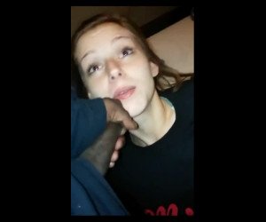 fucking white girl giving her a facial