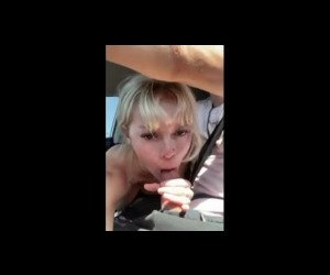 Sexy Teen Sucking Her Boyfriends Dick While Driving