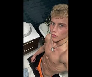 hot blonde big cock twink