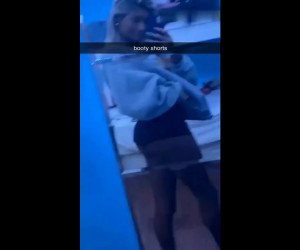 cute athletic amateur kept flirting